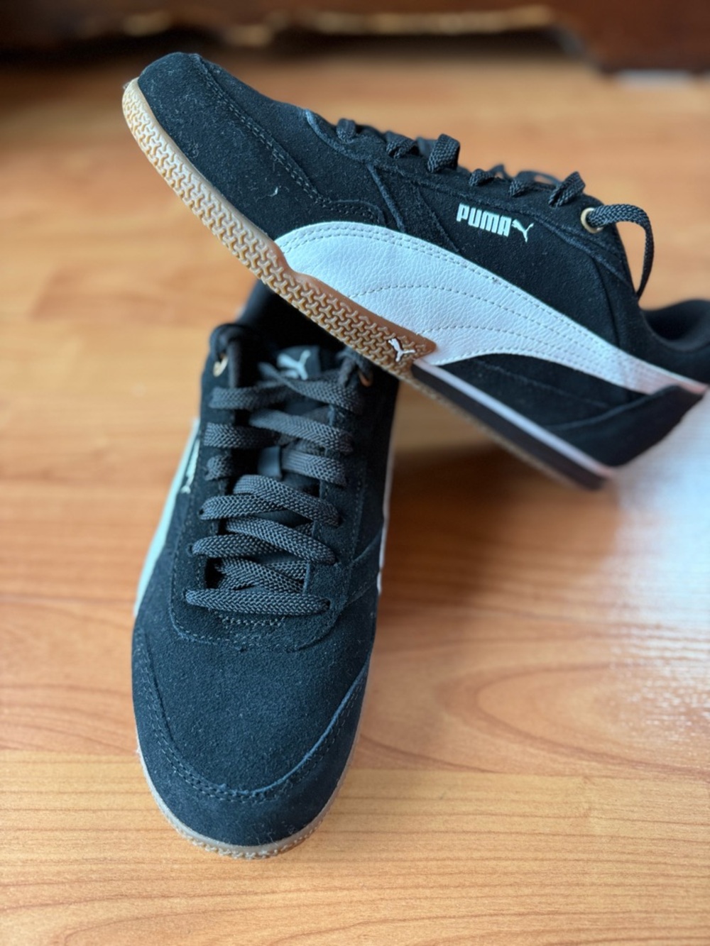 Puma Black and White Bella Donna SD Sneakers